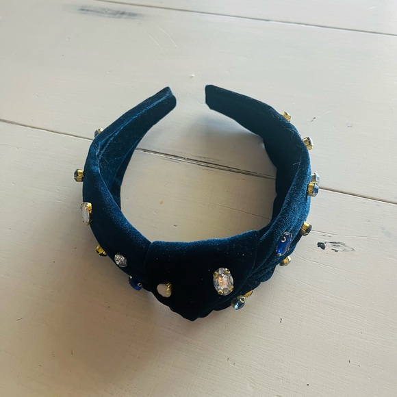Loft Navy Knot Jeweled Head Band NWOT - Picture 2 of 4